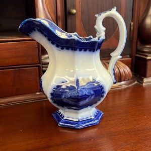 Antique Flow blue Pitcher